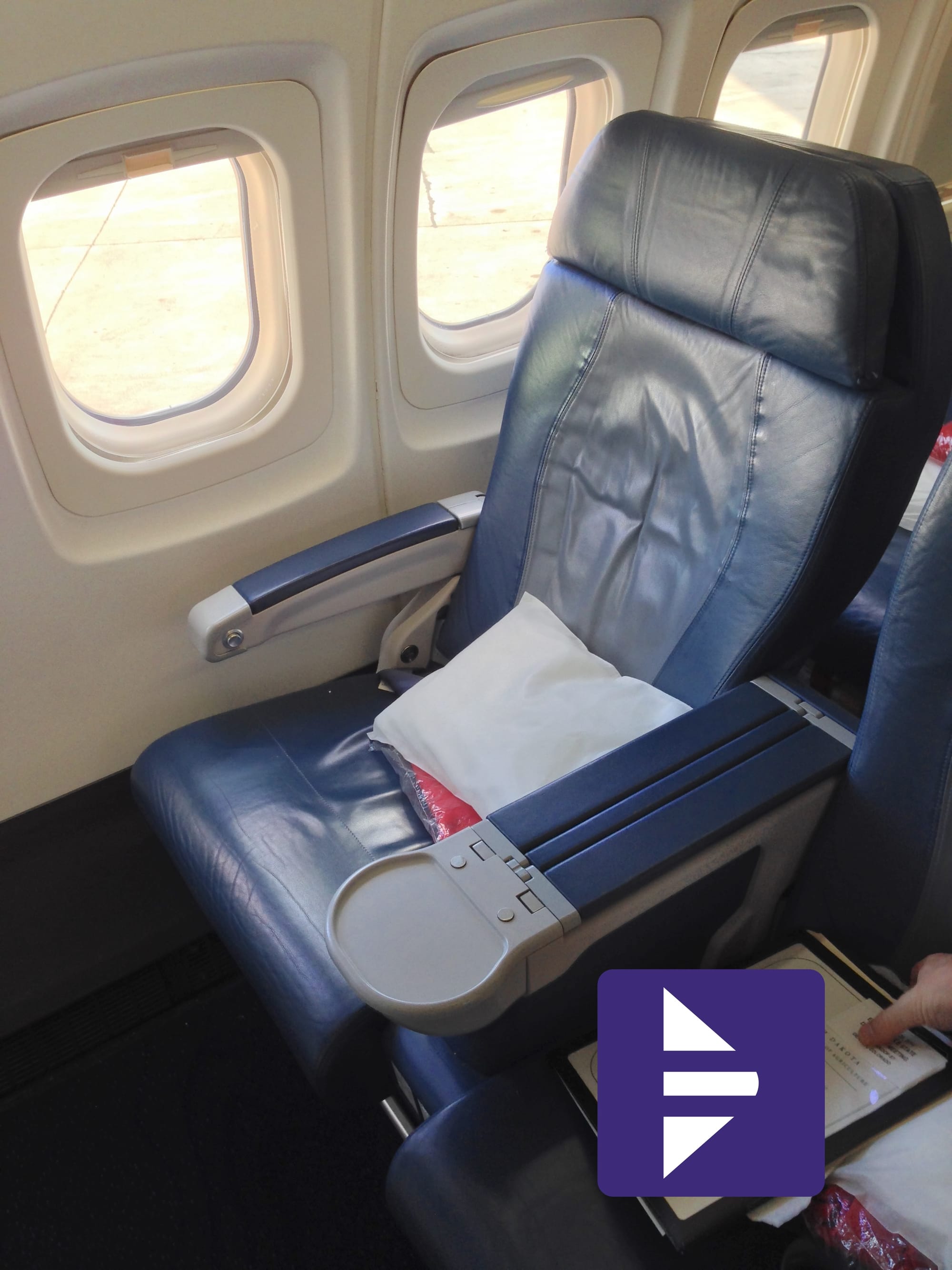 A blue seat. Genuinely impressed it took us until photo 4 to get a blue seat, not gonna lie.